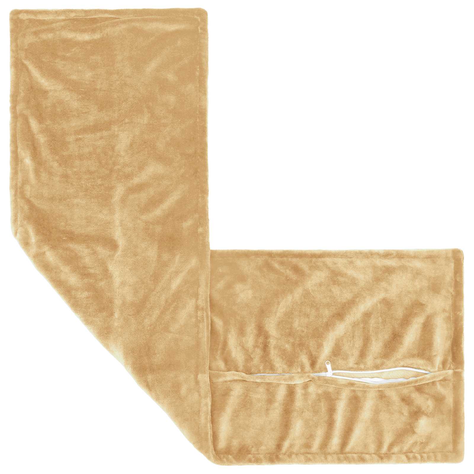 Dekorativna blazina 2 kos HOUTEN Taupe 40 x 145 cm Flanel