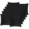 vidaXL Viska Padi 12 tk HOUTEN Must 50 x 50 cm Flanell