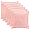 vidaXL Viska Padi 6 tk HOUTEN Roosa 50 x 50 cm Flanell