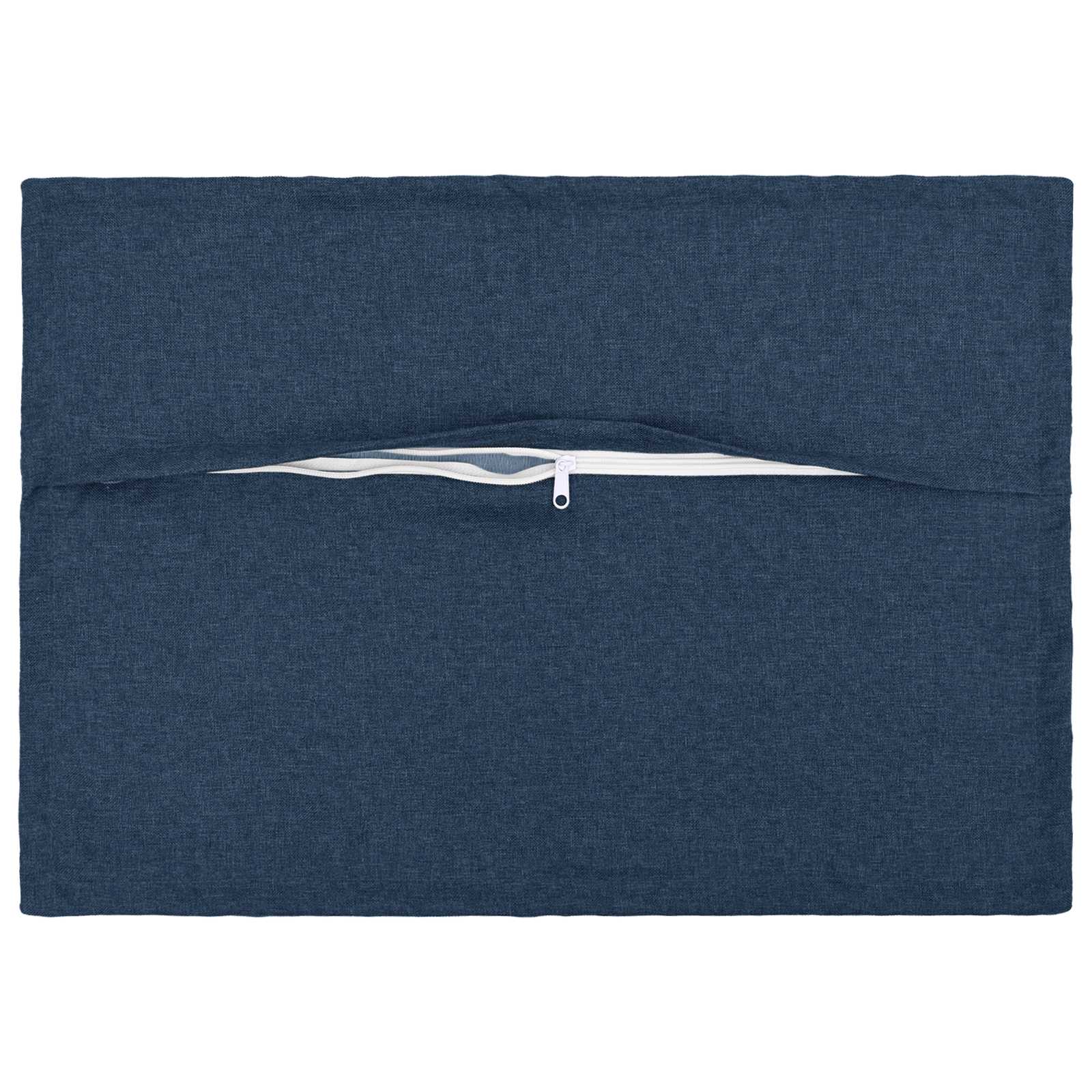 Kussen met kussen HOUTEN 2 st Blauw Faux Linnen image 3