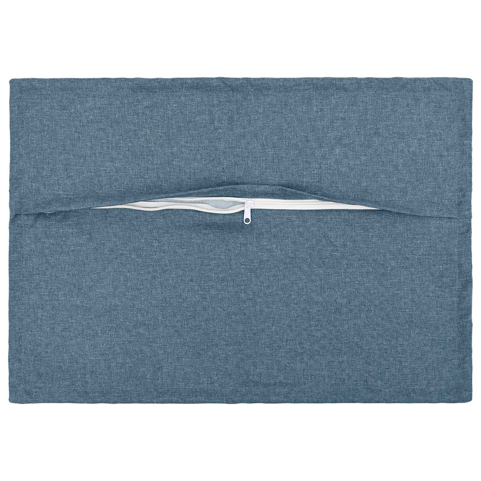 Kussen met kussen HOUTEN 2 st Jeans Blauw Faux Linnen image 3