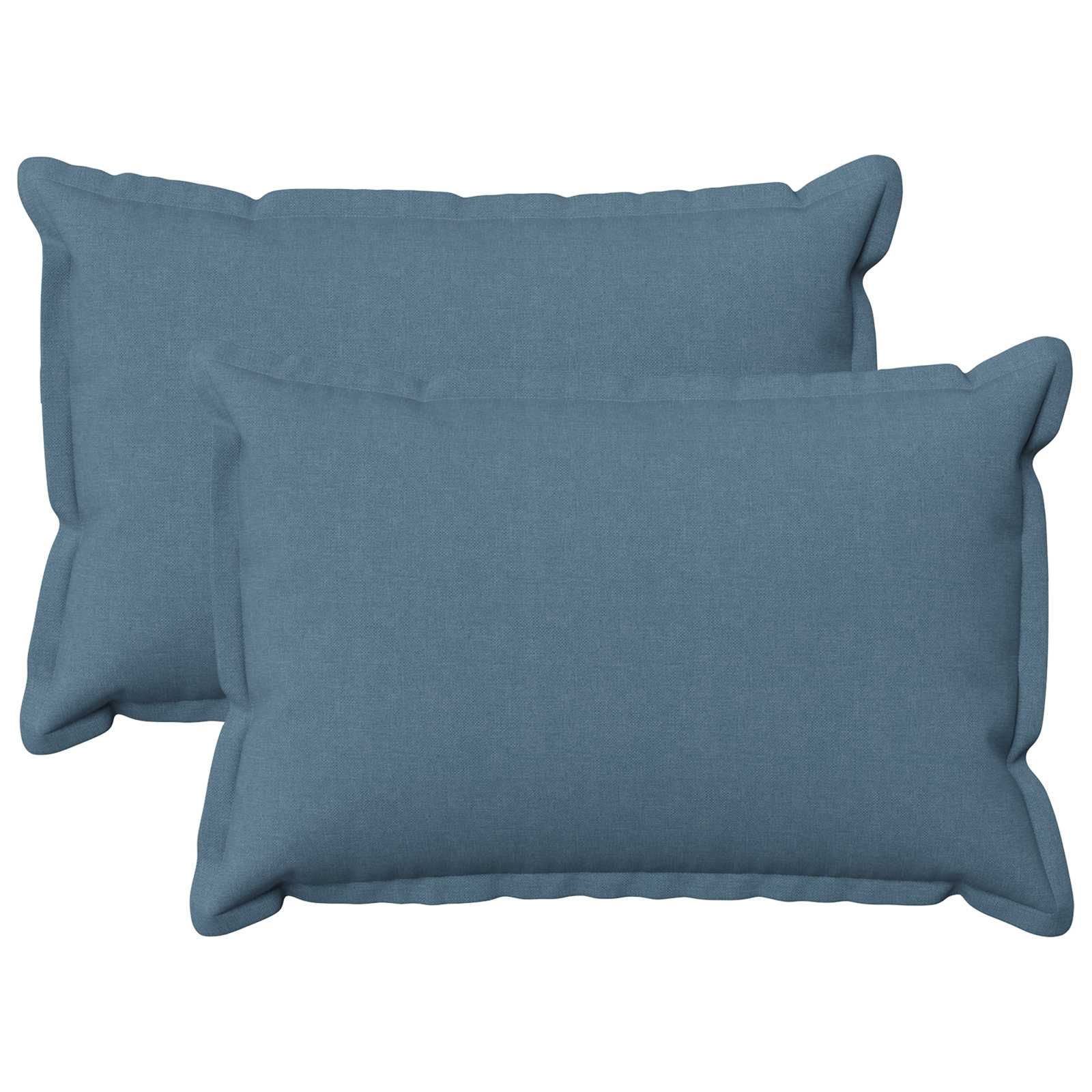 Kussen met kussen HOUTEN 2 st Jeans Blauw Faux Linnen image 1