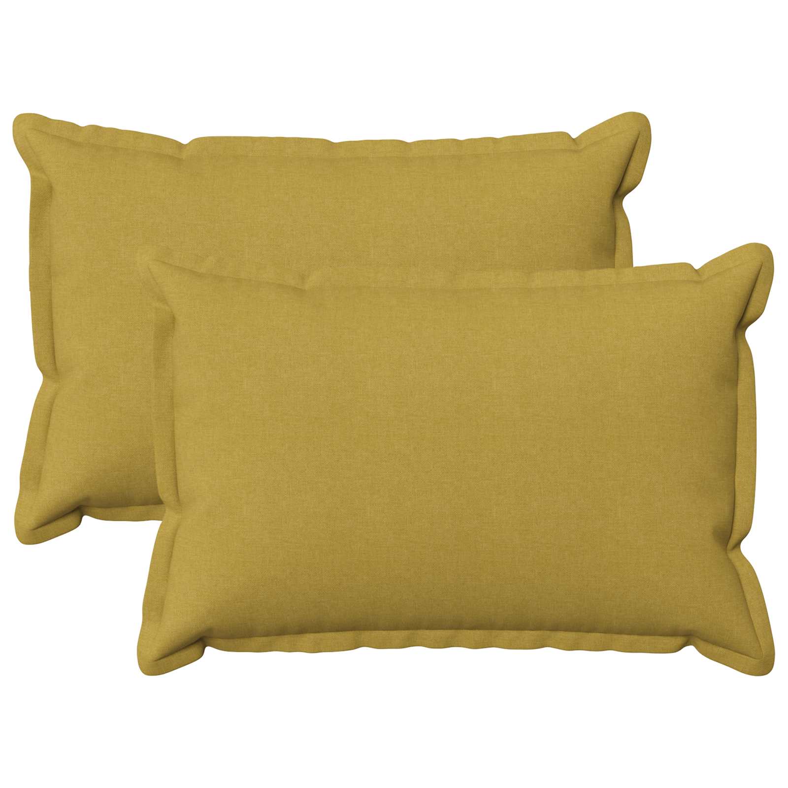 Kussen met kussen HOUTEN 2 st Lichtgroen Faux Linnen image 1