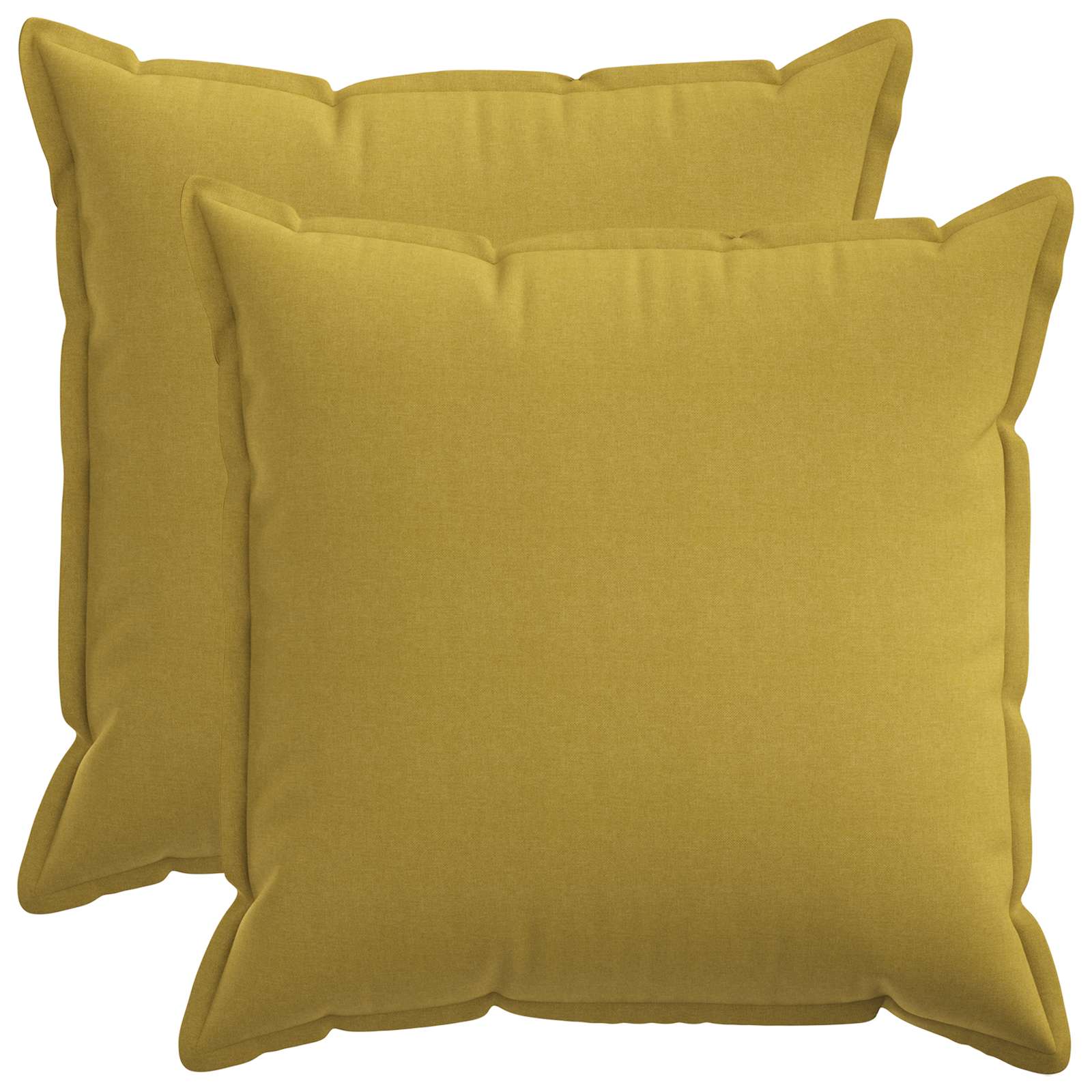Kussen met kussen HOUTEN 2 st Lichtgroen Faux Linnen image 1
