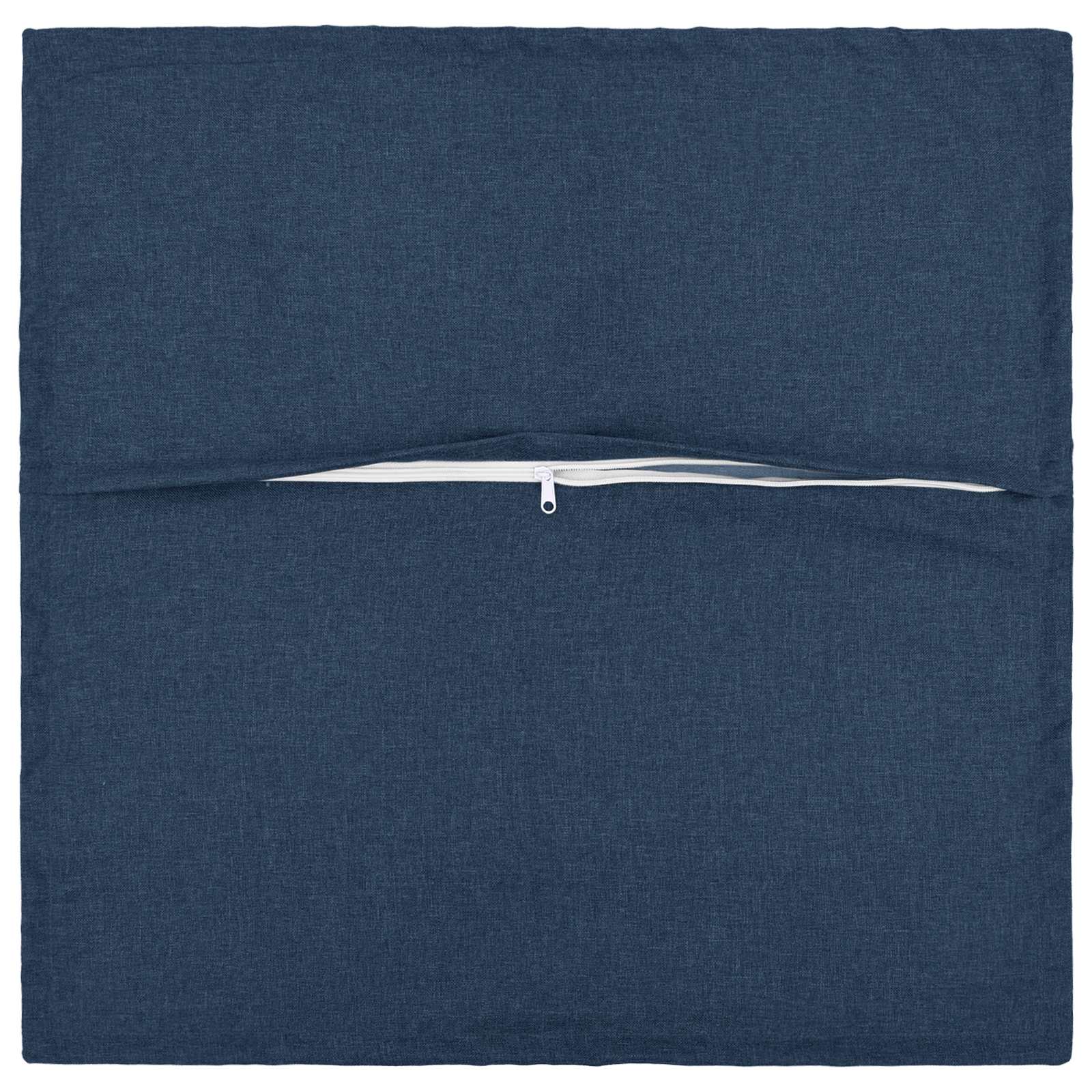 Kussen met kussen HOUTEN 2 st Blauw Faux Linnen image 3