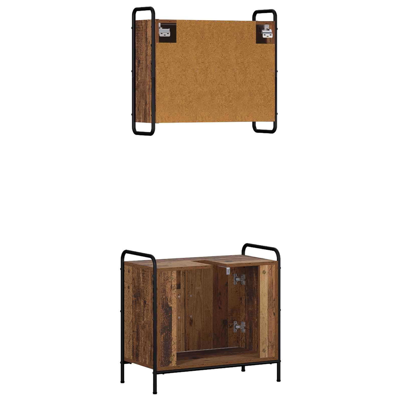 Komplet omaric za kopalnico 2 kos Star les 65,5 x 34 x 61 cm