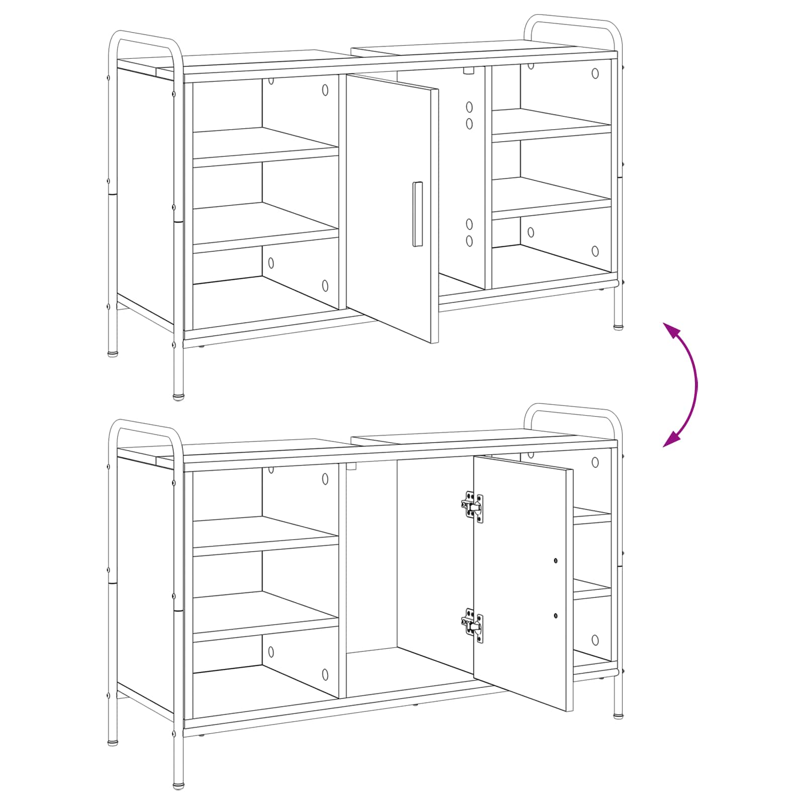 Badkamerkastenset 2 st Artisanaal eiken 65,5 x 34 x 61 cm | luizaXL | Dé meubelwinkel voor elk interieur Badkamerkastenset 2 st Artisanaal eiken 65,5 x 34 x 61 cm - Afbeelding 10