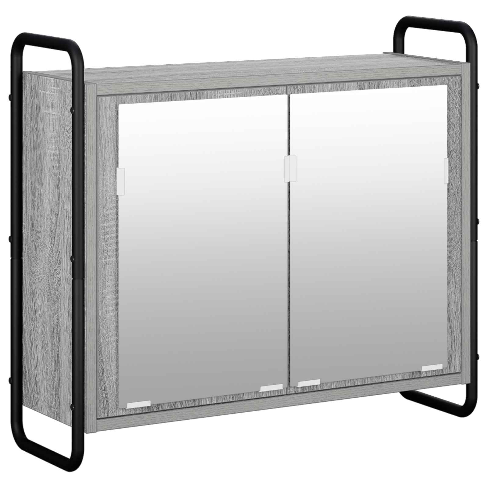 vidaXL - Badkamerkast - set - 3 - st - Grijs - Sonoma - 40 - x - 36 - x - 109,5 - cm