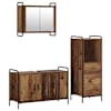 vidaXL Vannitoa kapikomplekt 3 tk Vana puit 40 x 36 x 109,5 cm