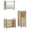 vidaXL Vannitoa kapikomplekt 3 tk Sonoma tamm 40 x 36 x 109,5 cm