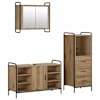 vidaXL Vannitoa kapikomplekt 3 tk Artisan tamm 40 x 36 x 109,5 cm
