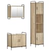 vidaXL Vannitoa kapikomplekt 3 tk Sonoma tamm 40 x 36 x 181 cm