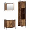 vidaXL Vannitoa kapikomplekt 3 tk Vana puit 40 x 36 x 181 cm Tehispuit