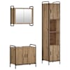 vidaXL Vannitoa kapikomplekt 3 tk Artisan tamm 40 x 36 x 181 cm