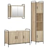 vidaXL Vannitoa kapikomplekt 3 tk Sonoma tamm 40 x 36 x 181 cm