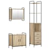 vidaXL Vannitoa kapikomplekt 3 tk Sonoma tamm 40 x 36 x 200,5 cm