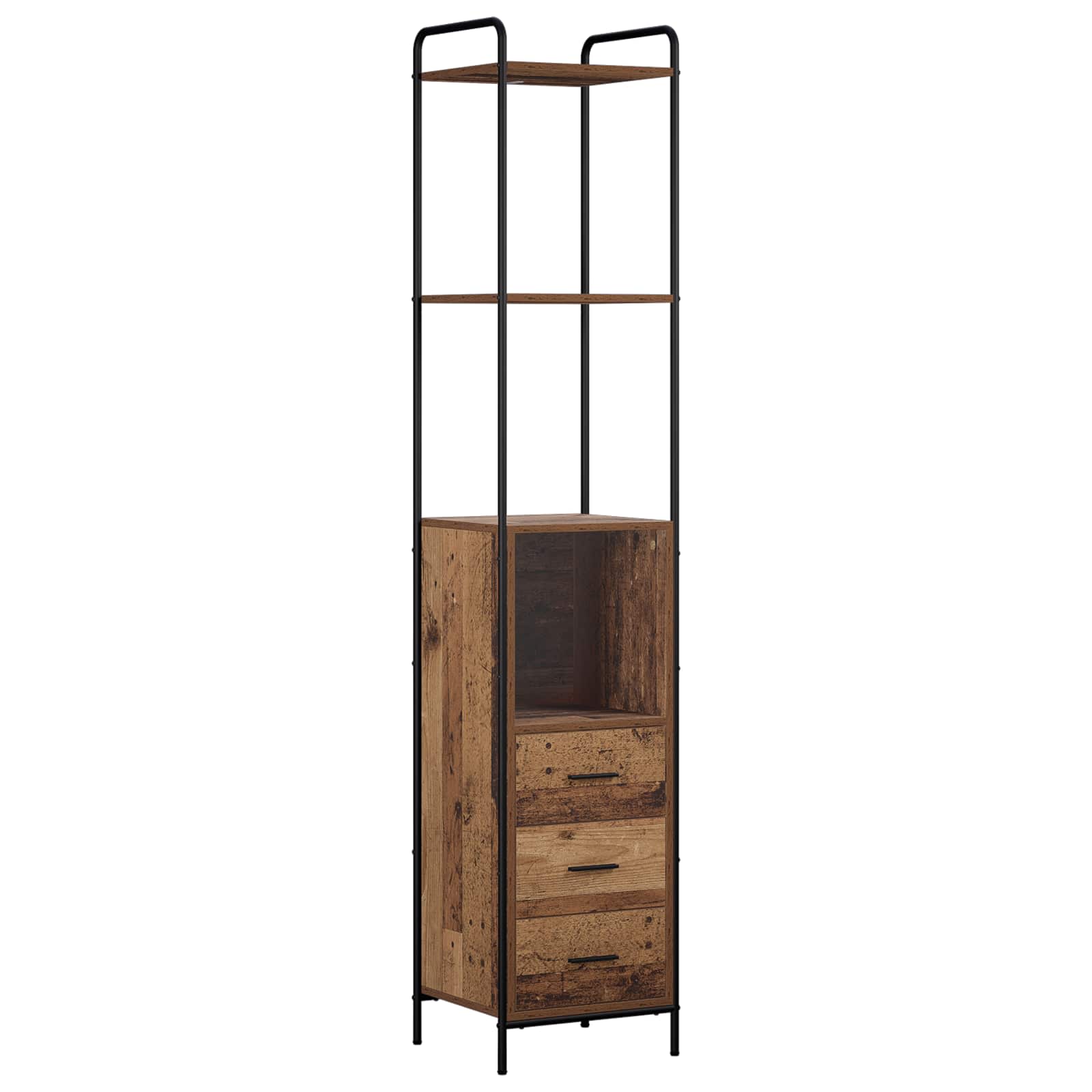 Komplet omaric za kopalnico 3 kos Star les 40 x 36 x 200,5 cm