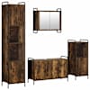 vidaXL Vannitoa kapikomplekt 4 tk Suitsutatud tamm 40 x 36 x 181 cm