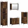 vidaXL Vannitoa kapikomplekt 4 tk Suitsutatud tamm 40 x 36 x 181 cm