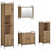 vidaXL Vannitoa kapikomplekt 4 tk Artisan tamm 40 x 36 x 181 cm