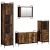 vidaXL Vannitoa kapikomplekt 4 tk Suitsutatud tamm 40 x 36 x 181 cm
