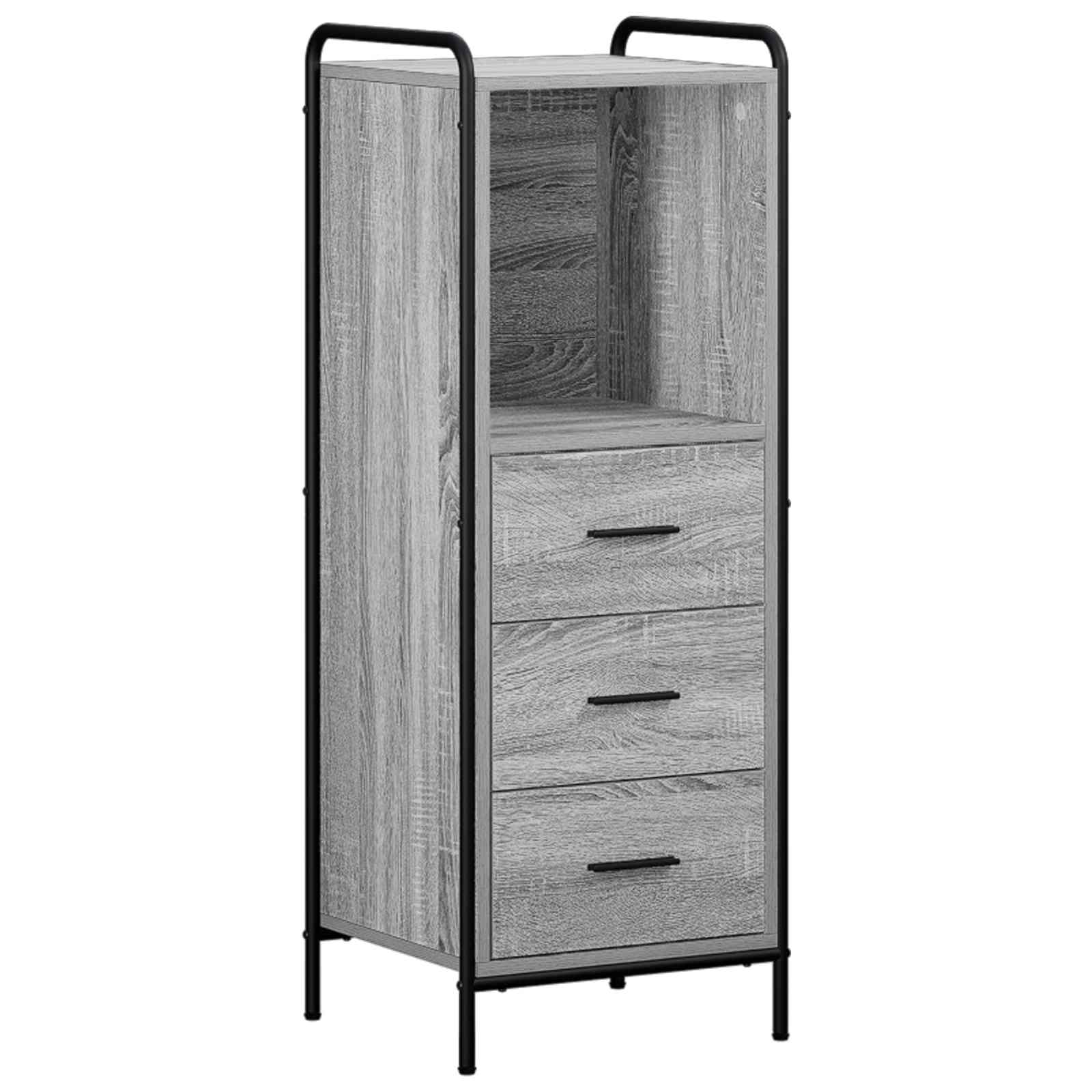vidaXL Badezimmerschrank-Set 4 stk. Sonoma-Grau 40 x 36 x 181 cm – Bild 4