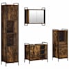 vidaXL Vannitoa kapikomplekt 4 tk Suitsutatud tamm 40 x 36 x 181 cm