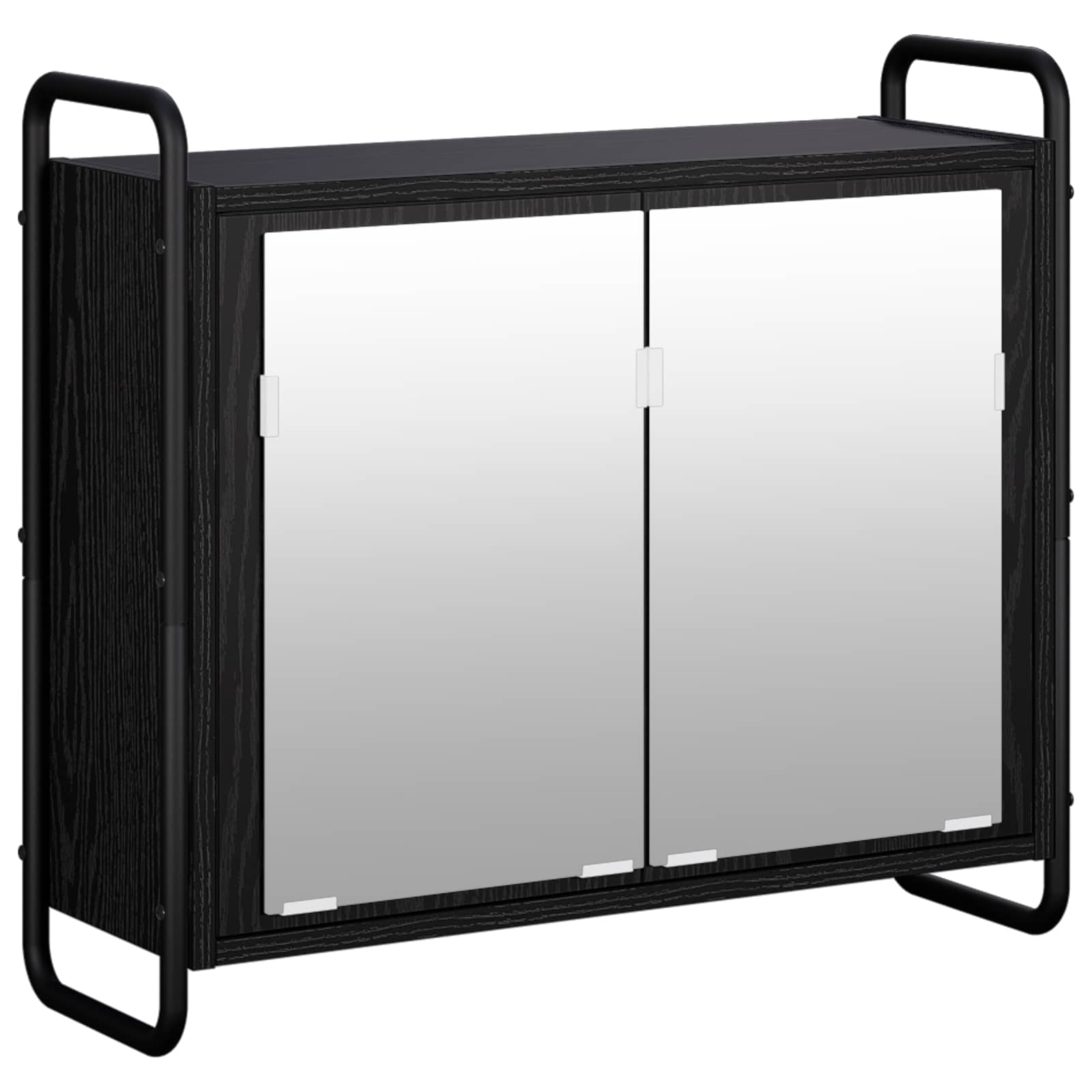 Komplet omaric za kopalnico 4 kos Črni hrast 40 x 36 x 200,5 cm