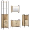 vidaXL Vannitoa kapikomplekt 4 tk Sonoma tamm 40 x 36 x 200,5 cm