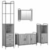 vidaXL Vannitoa kapikomplekt 4 tk Hall Sonoma 40 x 36 x 200,5 cm
