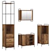 vidaXL Vannitoa kapikomplekt 4 tk Vana puit 40 x 36 x 200,5 cm