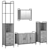 vidaXL Vannitoa kapikomplekt 4 tk Hall Sonoma 40 x 36 x 200,5 cm