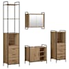 vidaXL Vannitoa kapikomplekt 4 tk Artisan tamm 40 x 36 x 200,5 cm