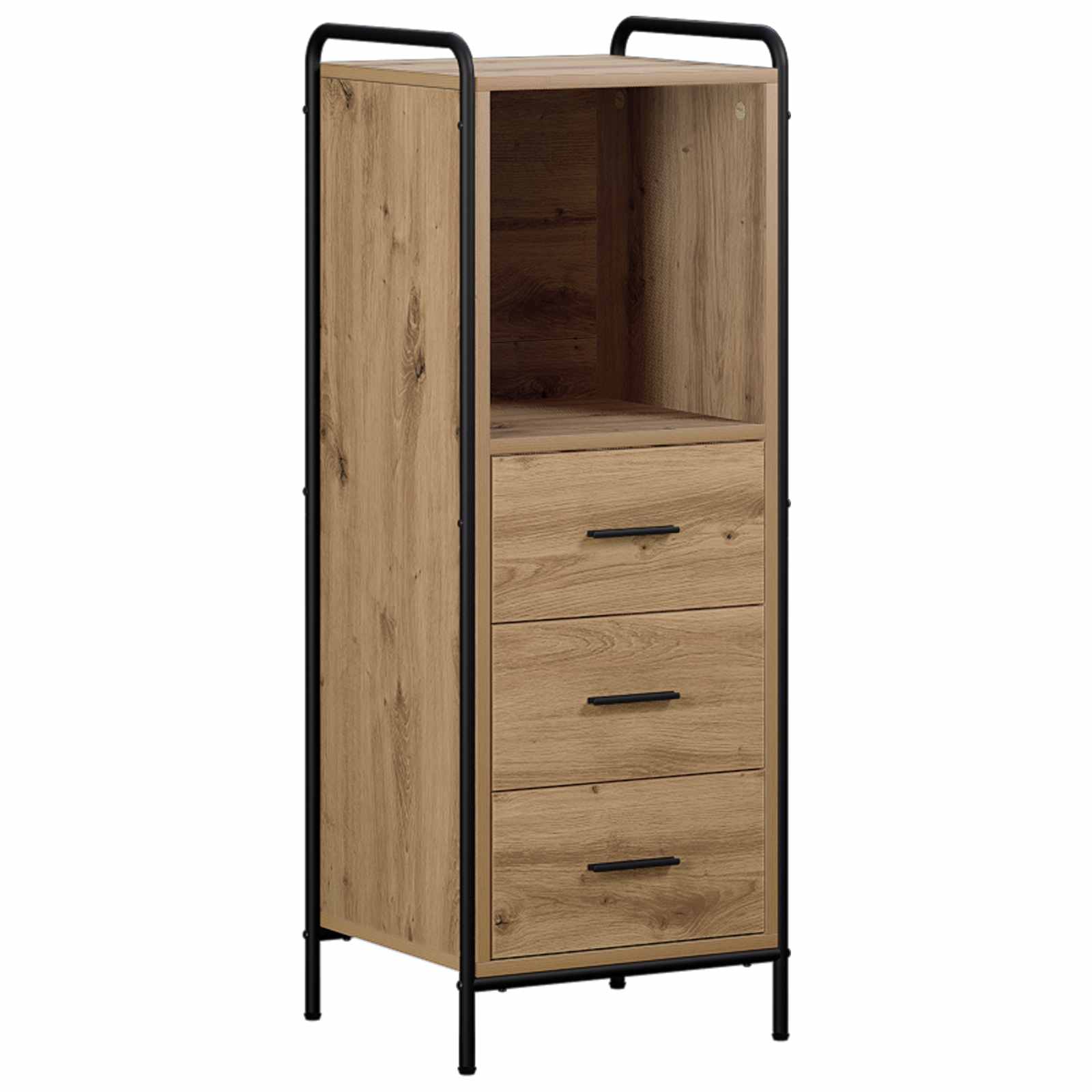 Komplet omaric za kopalnico 4 kos Artisan hrast