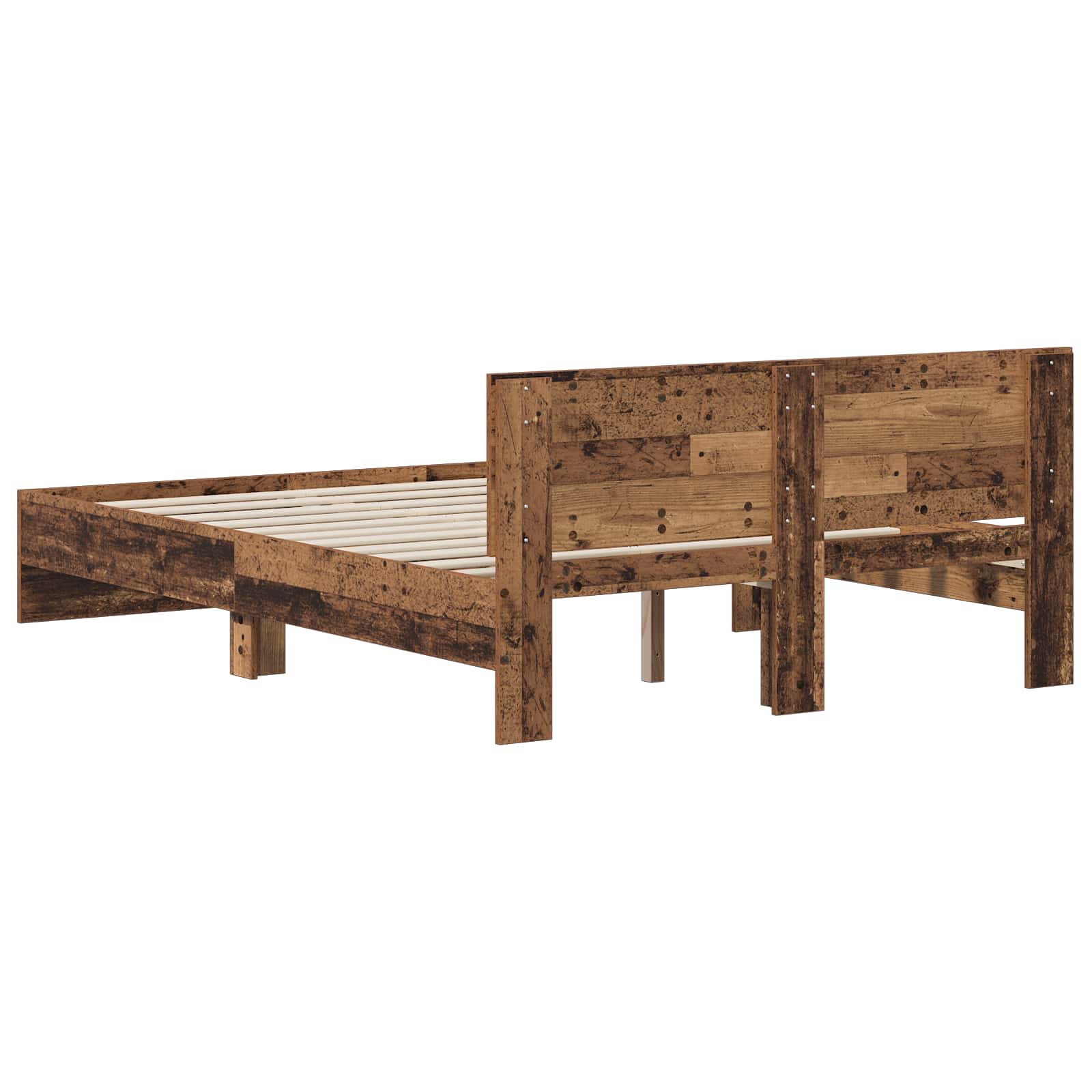 Posteljni okvir z vzglavjem Star les 140 x 200 cm Obdelan les