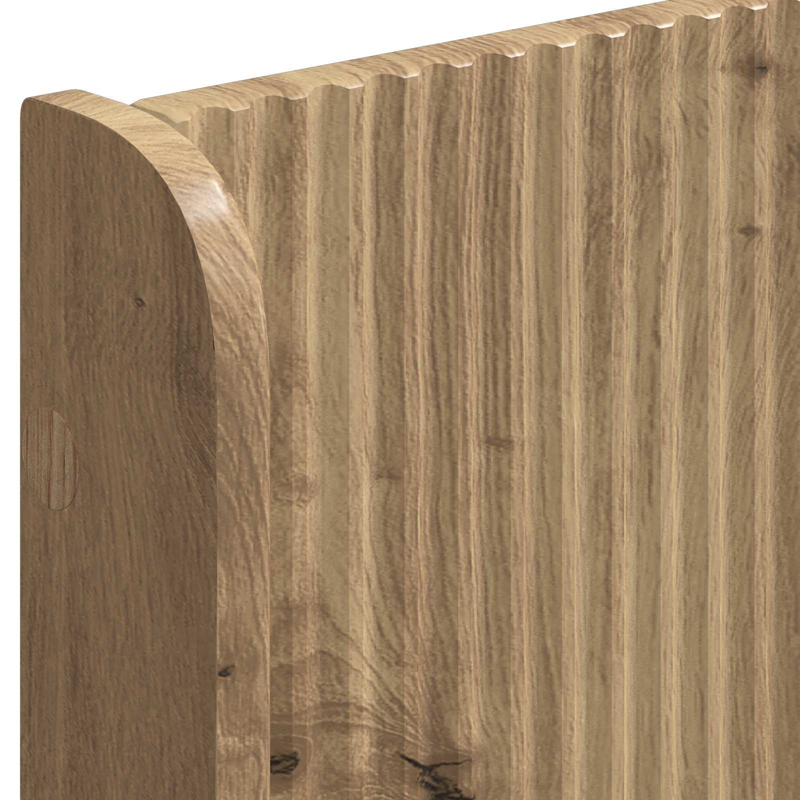 Sängynrunko säilytyksellä ja päänäytöllä Artisan Oak - Image 6