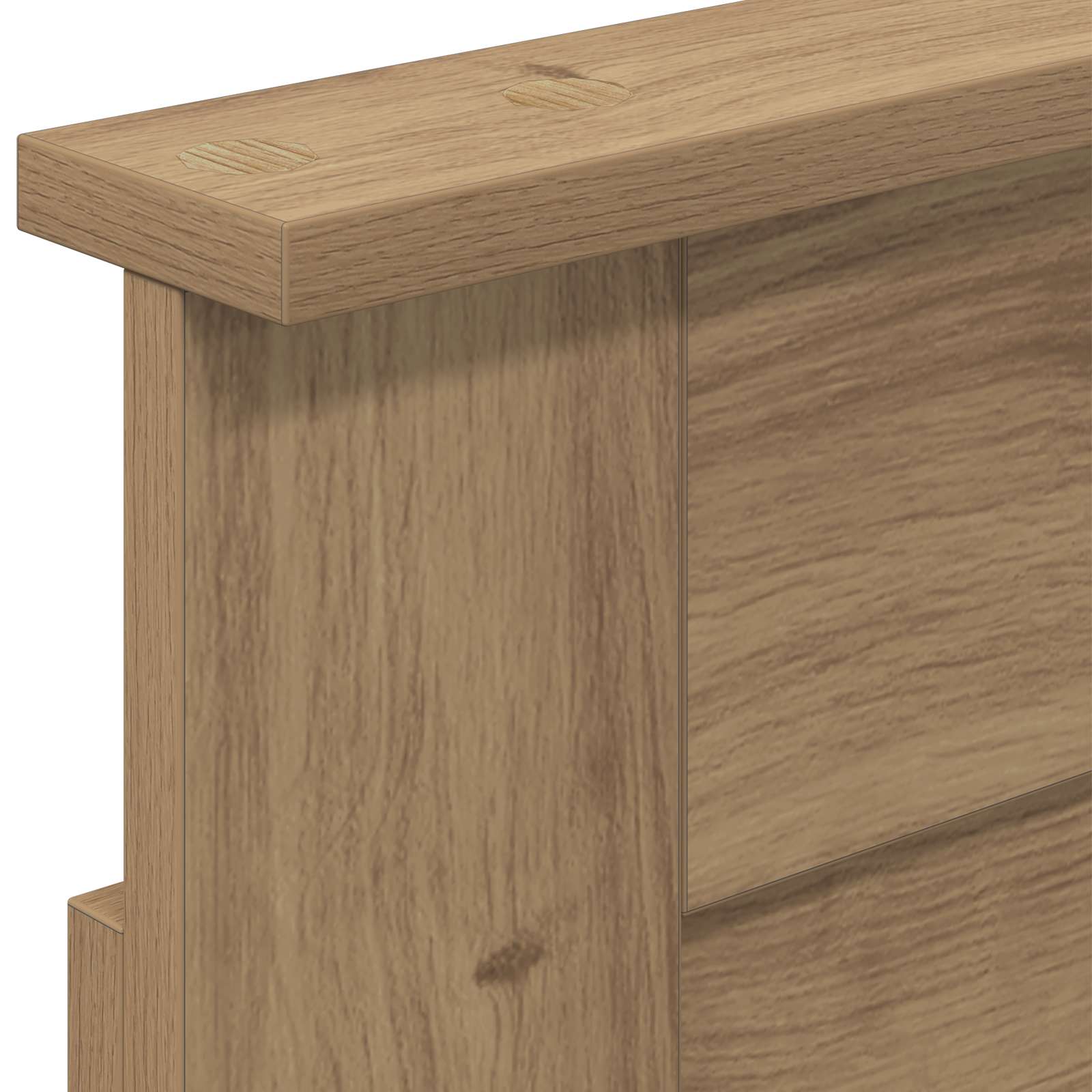 Bed Frame with Storage and Headboard Artisan Oak 180 x 200 cm - Image 6