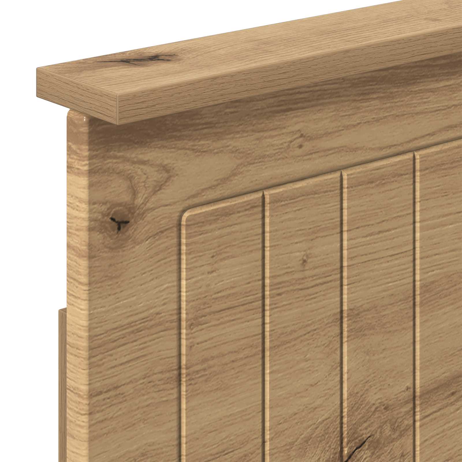 Bed Frame with Storage and Headboard Artisan Oak 180 x 200 cm - Image 6