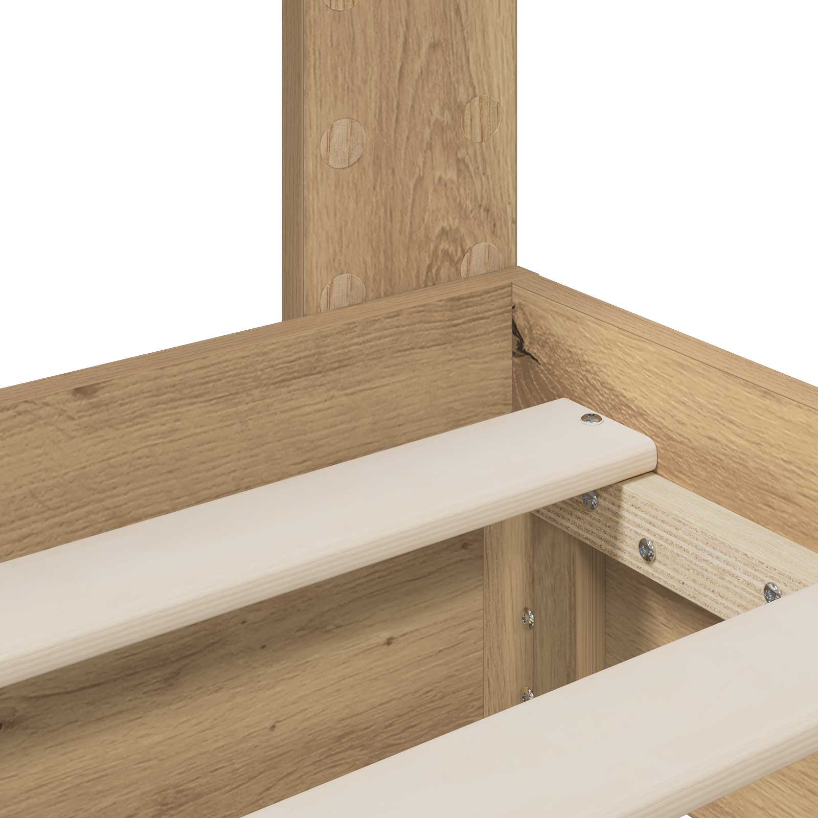 Bed Frame with Storage and Headboard Artisan Oak 180 x 200 cm - Image 7
