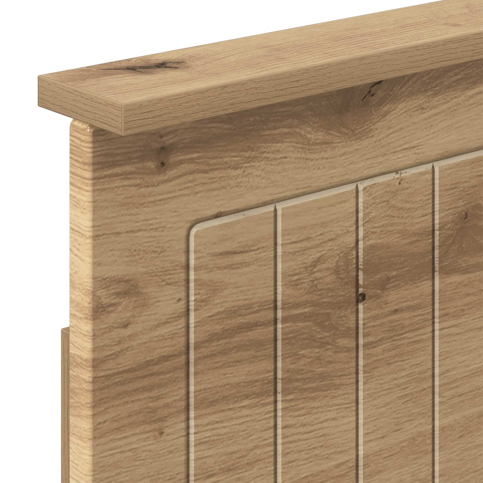 Bed Frame with Storage and Headboard Artisan Oak 180 x 200 cm - Image 6