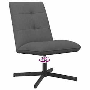 Otočná židle Tmavě šedá Textil - obrázek 7