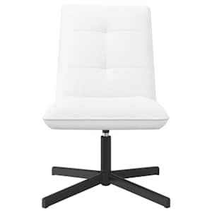 Otočná židle Bílá Textil - obrázek 3