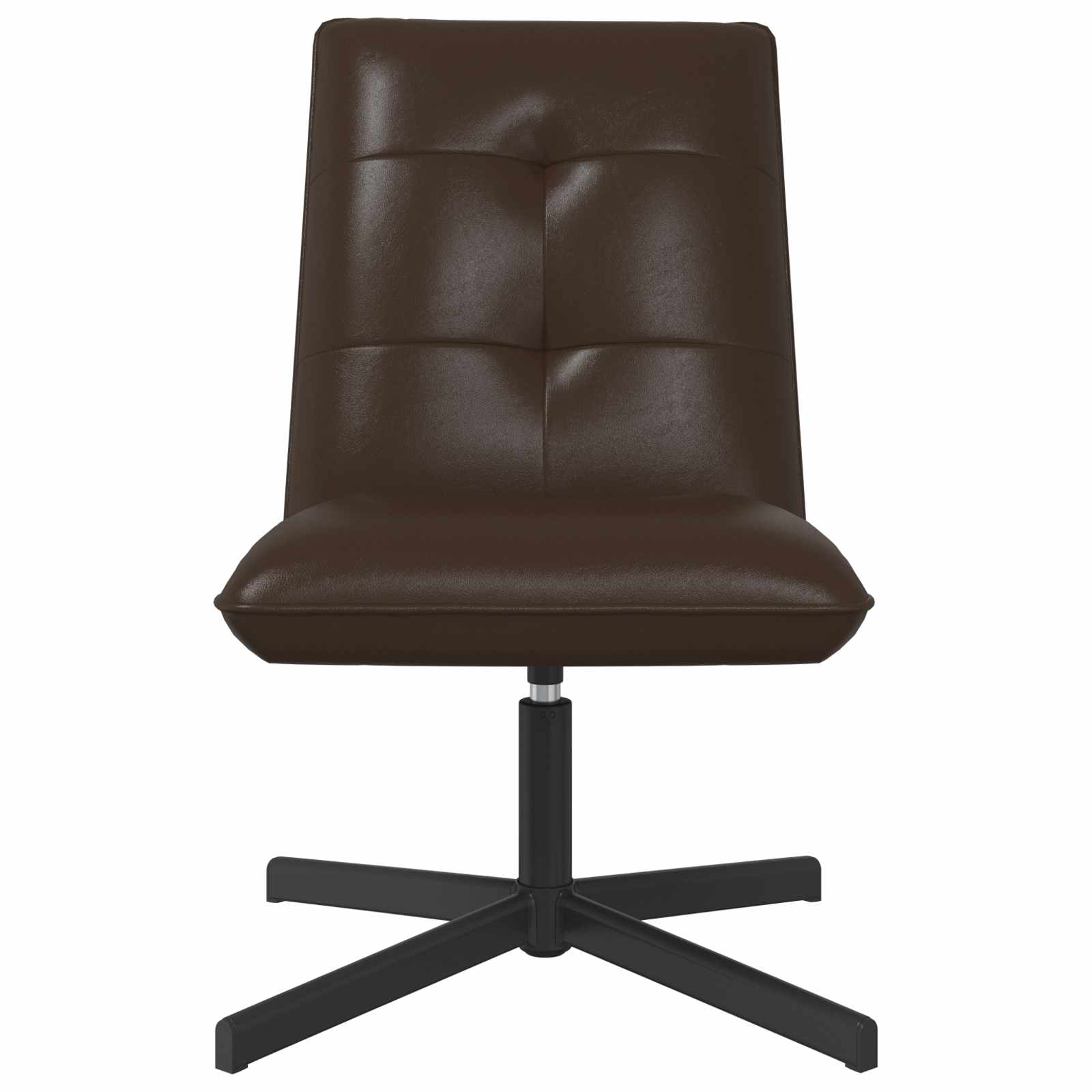 Vrtljiv stol Rjava Umetno usnje