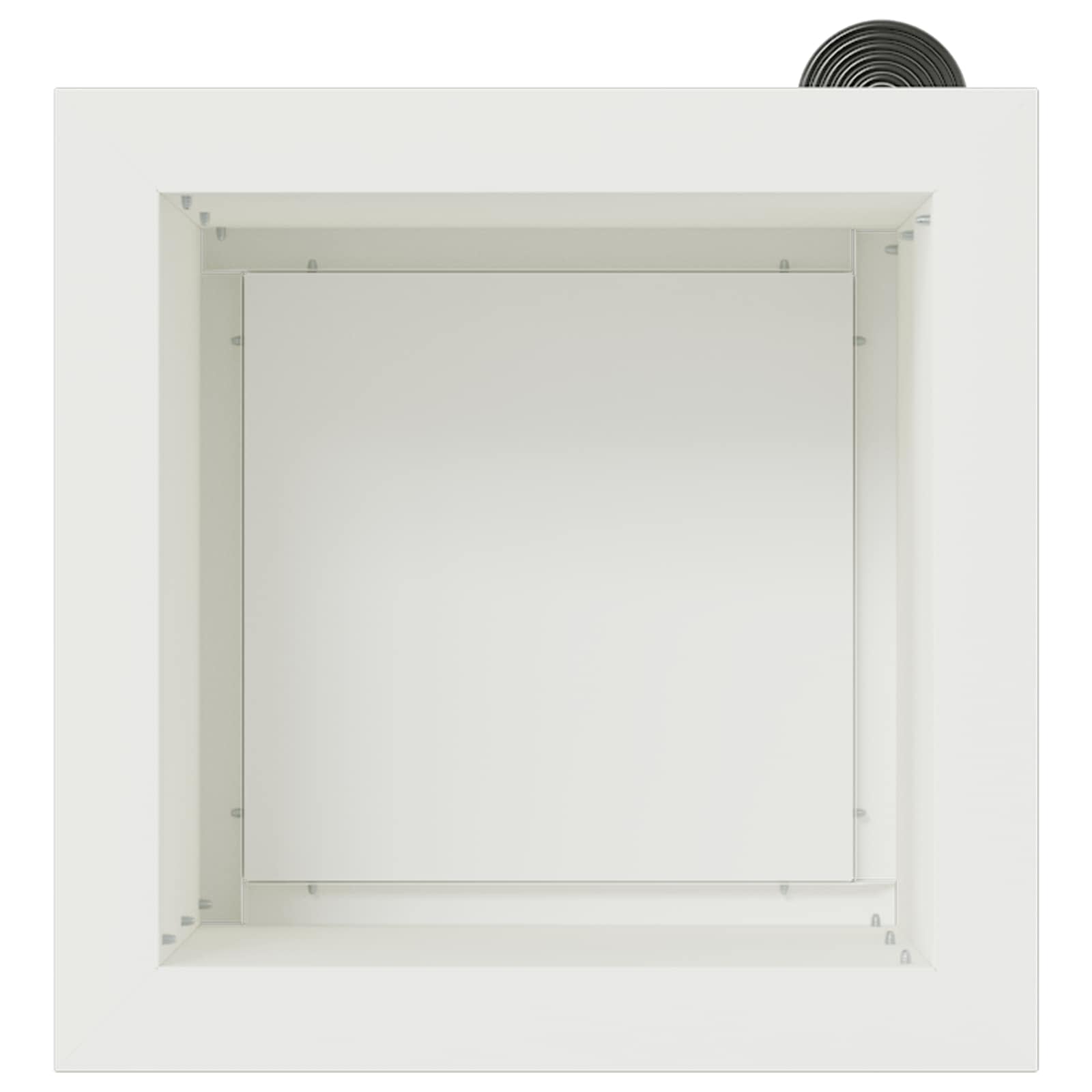 Plantenbak met led 2 st Wit 30 x 30 x 30 cm Staal image 7