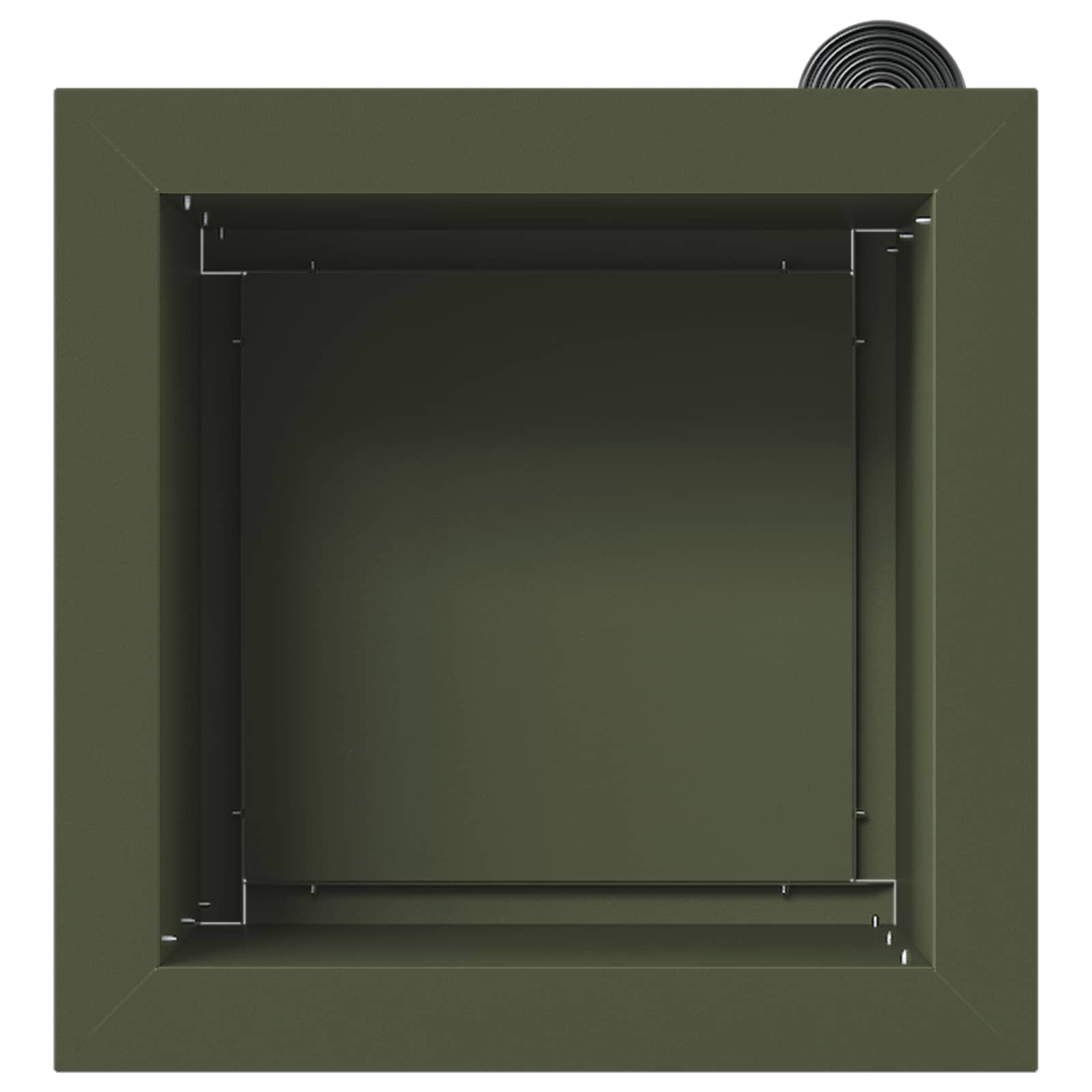 Plantenbak met led Olijfgroen 30 x 30 x 30 cm Staal image 7