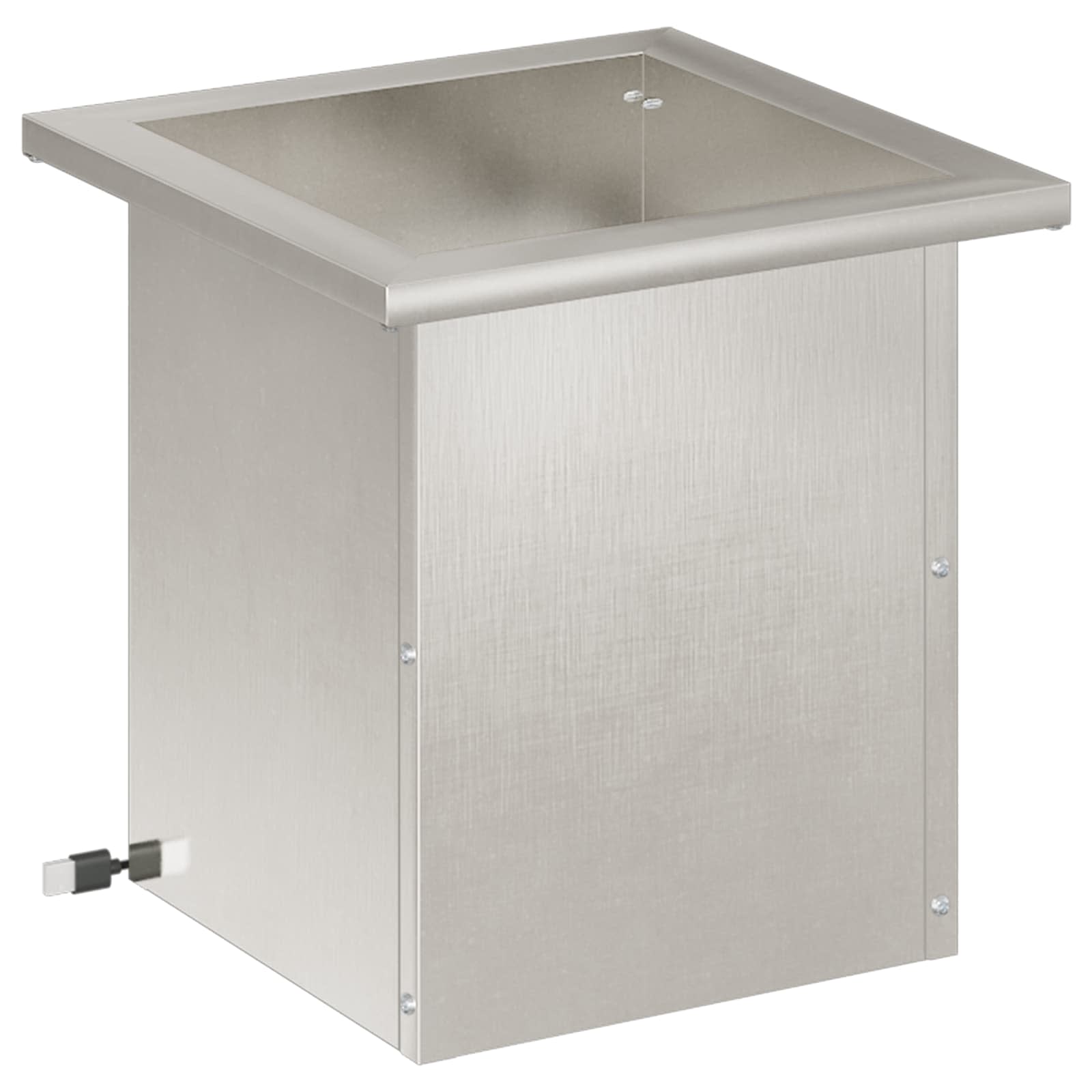 Plantenbak met led zilver 30 x 30 x 30 cm Roestvrij staal image 2