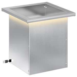 vidaXL LED-valgustusega lillekast H&otilde;bedane 30 x 30 x 30 cm
