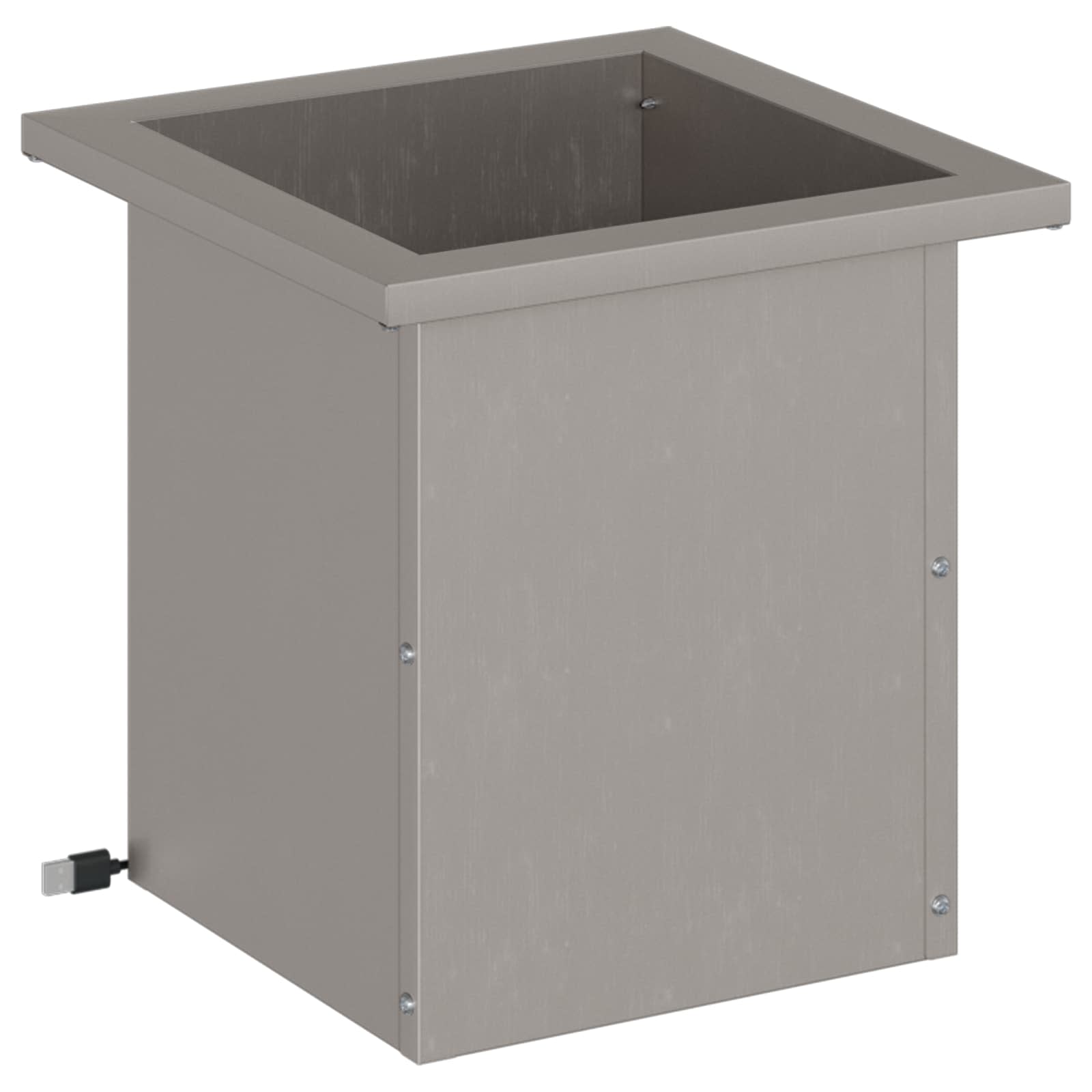 Plantenbak met led Roestkleurig 30 x 30 x 30 cm weervast staal image 5