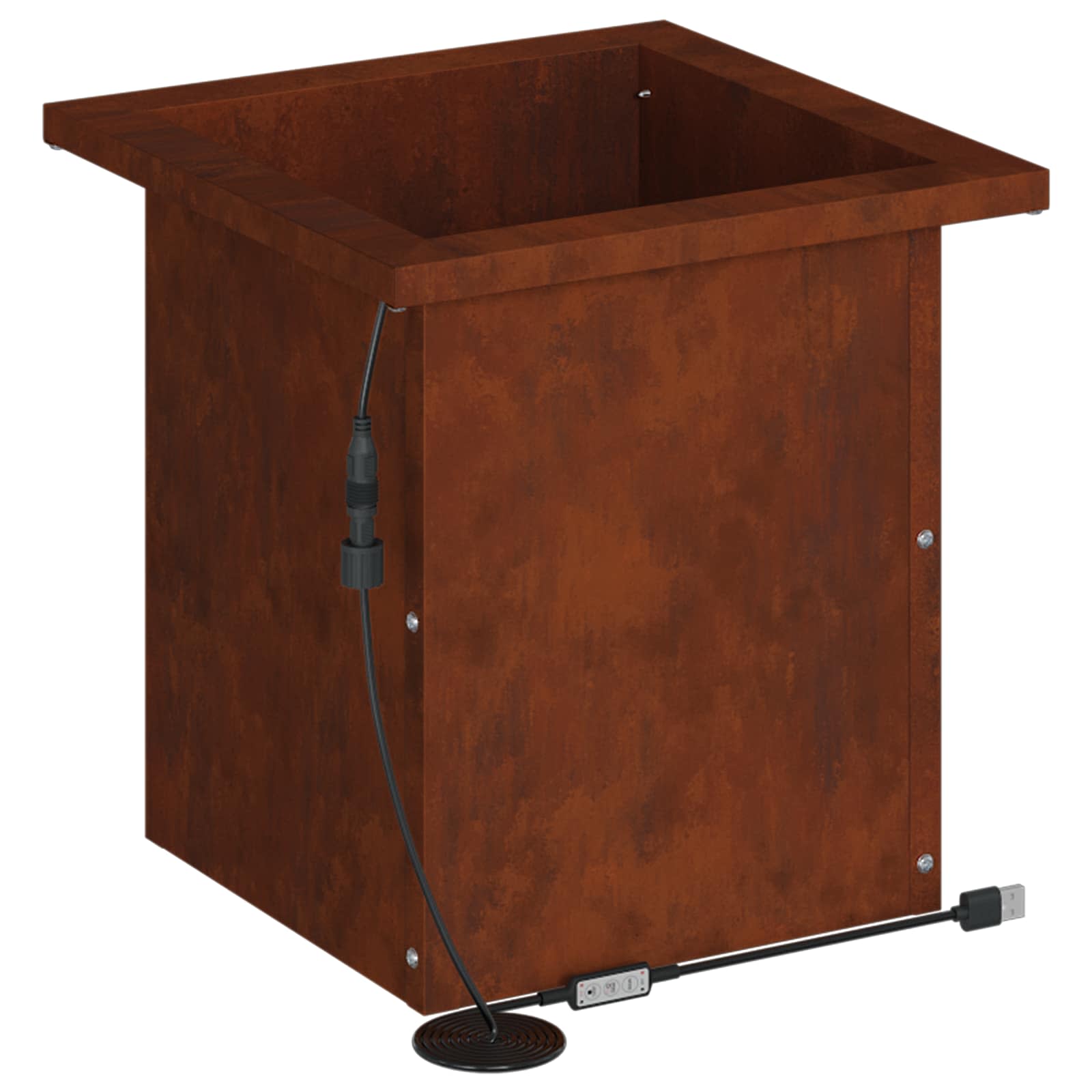 Plantenbak met led 2 st Roestkleurig 30 x 30 x 30 cm image 7