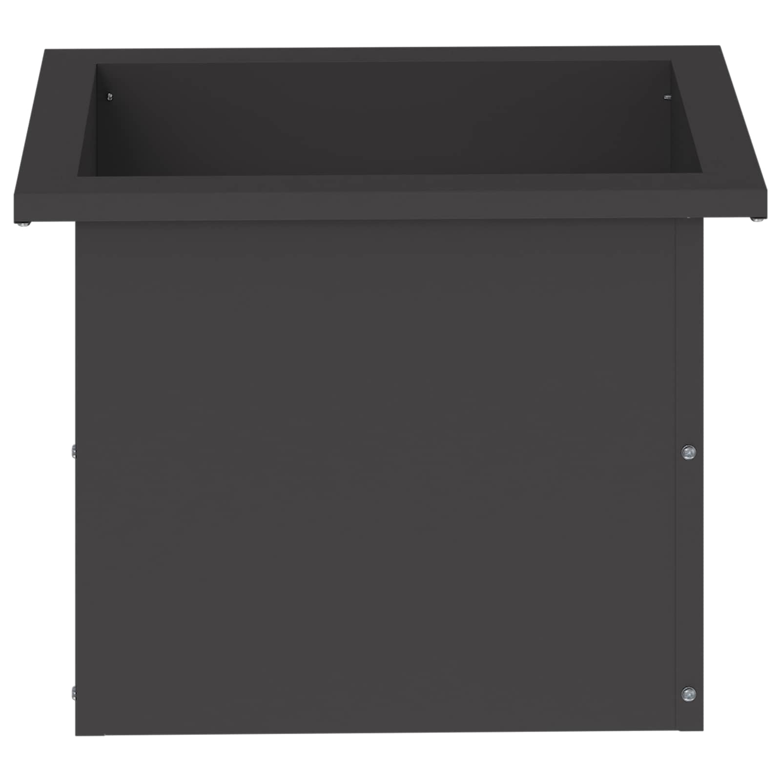 Plantenbak met led Zwart 30 x 40 x 30 cm Staal image 5